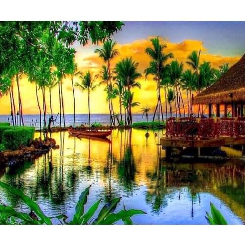 A10524 11CT/14CT/18CT/25CT/28CT night snowing patterns Counted Cross Stitch DIY Cross Stitch Kits Embroidery Needlework Sets