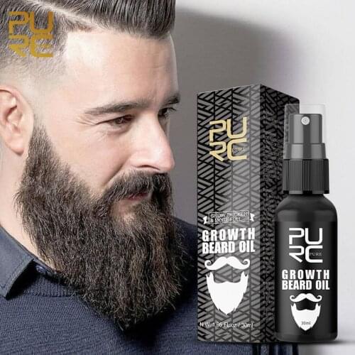 Thicker Beard Oil Spray Organic Hair Growth Oil Enhancer Fuller Dense Hair Extension Re-growth Essence Hair Loss Product 30ml