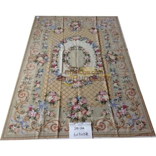 Genuine Hand-made Oriental Needle Point Carpet Needle-point Carpet From China Livingroom Carpet Handwoven Wool Carpets