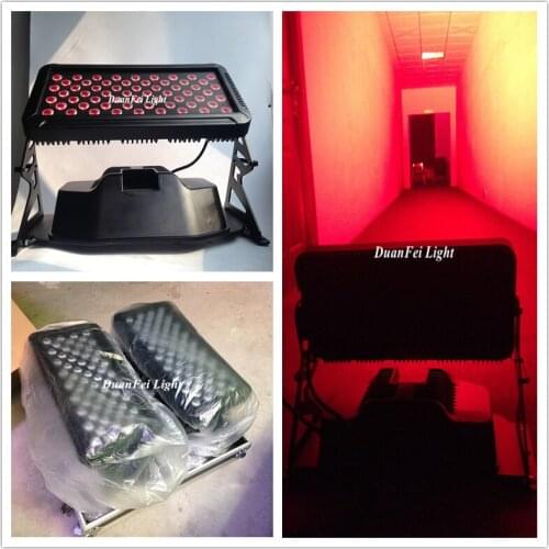 With flycase 6pcs Aluminum housing outdoor led rgbw city color light 6x10w rgbw 4in1 led wall washer waterproof