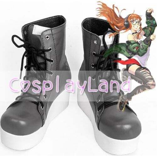 Persona 5 Futaba Sakura Cosplay Costume Boots Shoes Halloween Party Custom Made for Adult Women Shoes Accessories