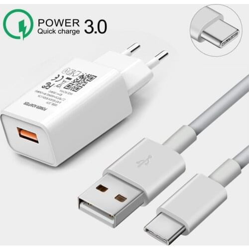USB Charger Wall Travel Fast Charge For Huawei Honor 10X Lite 9S 9A 9C Y5P Y6P Y7P Y8S P Smart Z 2019 2020 2021 Type C USB Cable