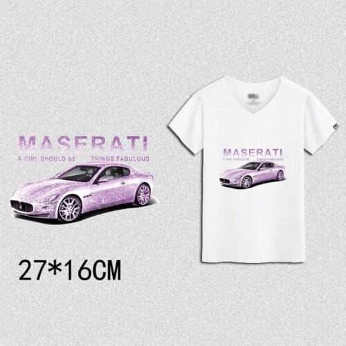Fashion Car Hot Heat Transfer Letter Cloth Printing Sticker DIY Iron On Clothing Bag Shoes Customization Logo