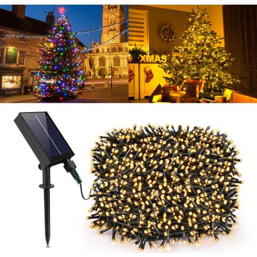 LED Garden light Waterproof Outdoor 7M/12M/22M LED Solar String Decor Holiday Patio Landscape Wedding Party Christmas Lawn lamps