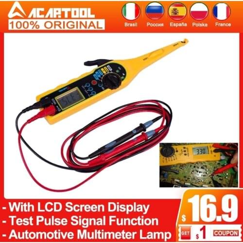 Auto car Power Electric Circuit Tester MS8211 0-380V Automotive Multimeter Lamp Car Repair Tool With LCD Screen Display