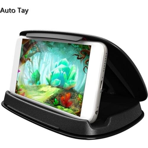 Carbon Fiber Car Phone Holder Dashboard Universal 3 To 7.2 Inch Mobile Phone Clip Mount Bracket for IPhone 12 XS MAX GPS Stand