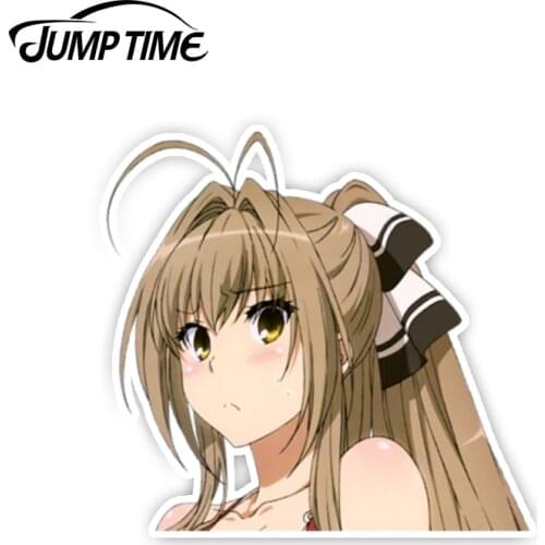 Jump Time 13cm x 8.3cm Car Stickers Sento Isuzu PEEK Anime Decal Kawii Car Styling Sticker Waterproof Auto Motor Decor Graphics