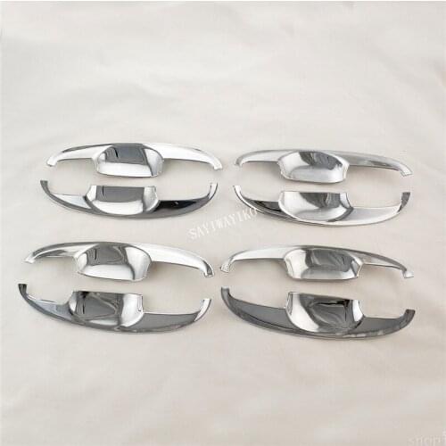 The high quality For Toyota Yaris 2005-2013 8pcs ABS Chrome Car door handle bowl cover lid for Prius20 2003 2005 2006 2008 2009