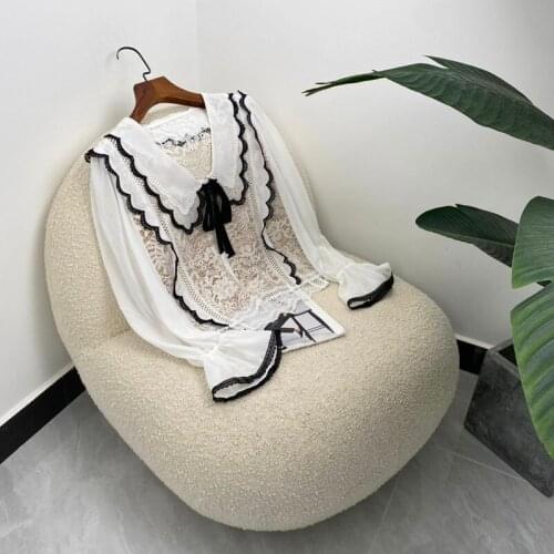Wordeyige Openwork Blouses