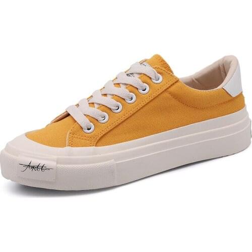 Womens Flat Platform White Canvas Casual Shoe Vulcanize Shoes Sneakers Girls Student High Top Fashion Walking Zapatillas Mujer