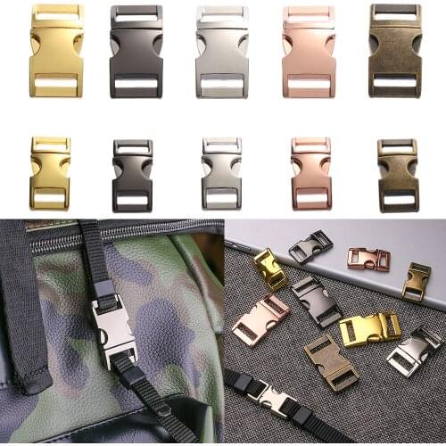1 PC Metal Curved 3/8"~1" Release Buckles for DIY Paracord Bracelet Pets Collar Webbing Hardware Part Outdoor Backpack Bags Tool