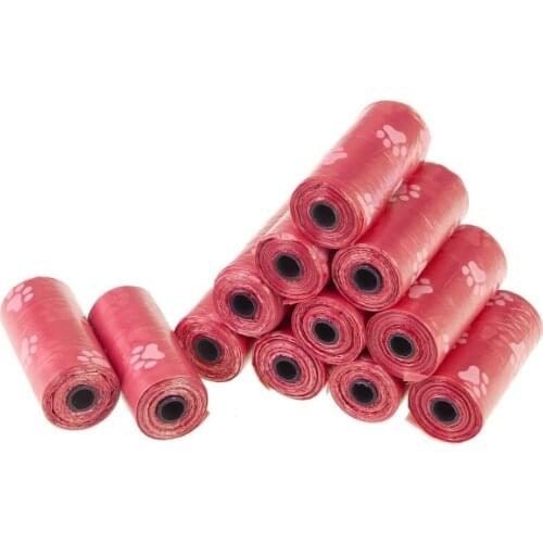 10Rolls 150pcs Dog Poop Bag Pet Pick Up Plastic Garbage Bags Thick Convenient Outside Toilet Clean Waste Trash Bag