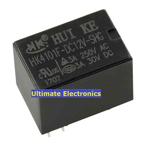 10PCS BLACK/HK4101F-DC12V-SHG 5 feet set conversion 3A250VAC