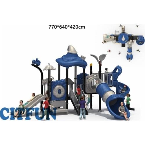 2019 Wholesale Preschool Plastic Slide Children Outdoor Playground OPB19-038A
