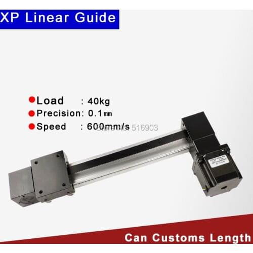 300MM Effective Stroke HTD3M-15mm Timing Belt Linear Guide Motion Module Rail Table Slide Stage+ 57 Nema23 Stepper Motor