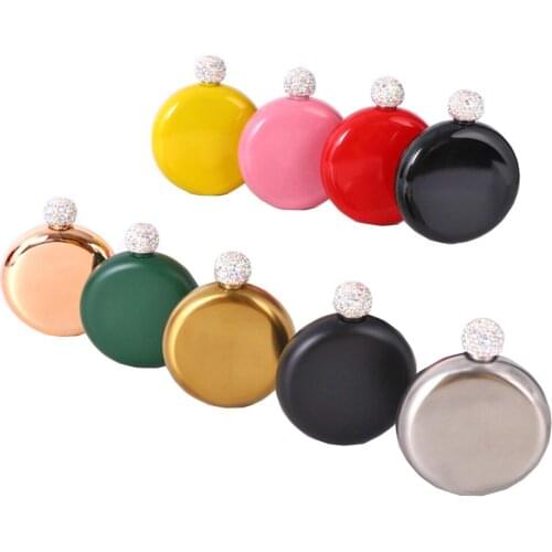 5 унций портативная мини-бутылка для вина с 304 нержавеющим кристаллом