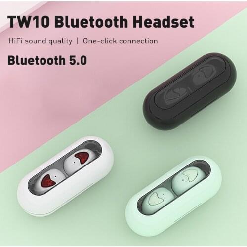 Bluetooth 5.0 Stereo Wireless Headphone Bluetooth Earbuds Sports Gaming Headsets With Mic In-era Binaural Call Phone Earphones