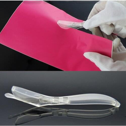 Safe Paper Knife/Gift Wrap Cutters/Self Adhesive Vinyl Guide Cutter Transparent