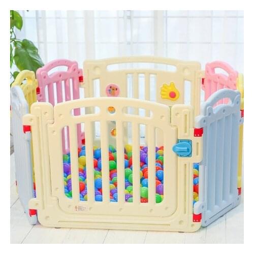 Baby Playpen Activity & Gear kids PE barrier 3C SGS 6+2 pieces playpen cabane enfant ballenbak ballen piscina de bolas barrera