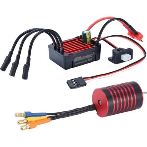 GTSKYTENRC 2435 2S for 1/16 1/18 Waterproof for 1:16 1:18 RC Buggy Drift Racing Car