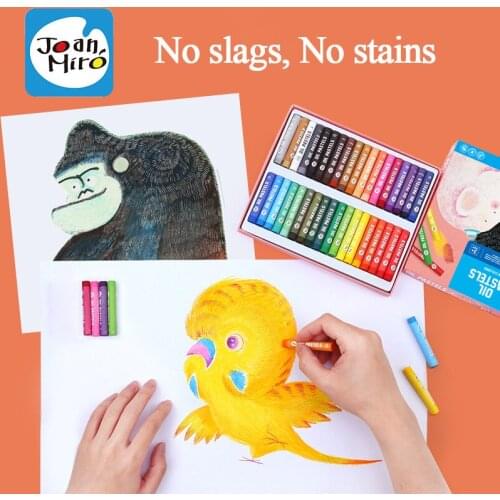 JoanMiro 36 Colors Oil Pastel Non-Toxic Washable Paint Brush Graffiti Pens Painting Drawing Creative Kids Art Supplies Gifts