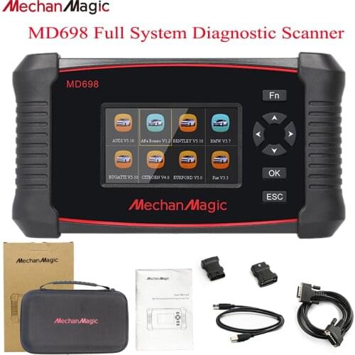 MechanMagic MD698 OBD2 Scanner All System OBD2 Auto Scanner Diagnostic Tool OBD Car Diagnostic Scanner Automotivo Car Scan