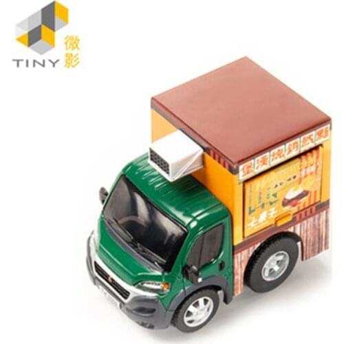 Tiny 1:64 Q Series TinyQ Food Truck Snack Stall Simulation Model Car