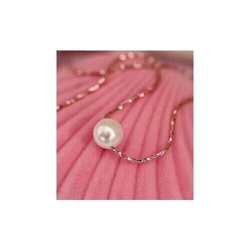 N027 Fashion personality simple fresh necklace chain necklace pearl necklace