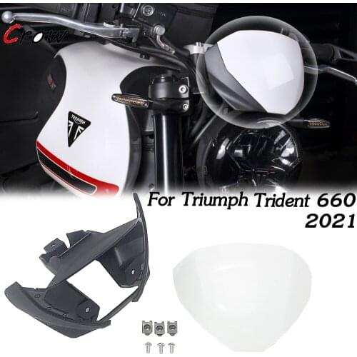 The new motorcycle Front Screen Lens Windshield Fairing Windscreen Deflector for Triumph Trident 660 trident TRIDENT660