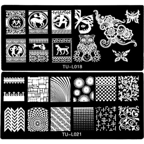 Wholesale Excellent Nail Art Plate Image Stamp Template Plate Stainless Steel Rctangular Stamping Plate 500pcs/lot free shipping