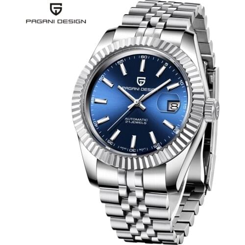 PAGANI Design 2020 New Men Watch Luxury Automatic Mechanical Wrist Watch Men Stainless Steel 100m Waterproof Watch NH35A Clock