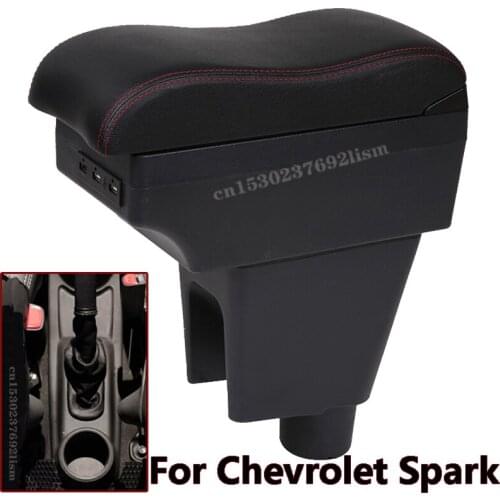 For Chevrolet Spark III Armrest box 2011 2012 Aveo T200 Car armrest box car accessories interior storage box