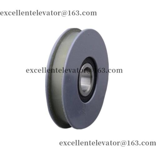 OD65mm W13mm Bearing 6202 65*13*6202 Elevator Door Hanger Roller Flat Groove 65x13x6202 Use for Hitachi