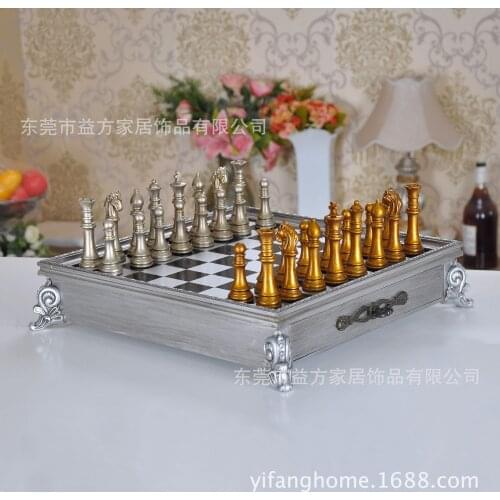 A full set of chess, luxury enjoyment, business gifts, gifts, model room decorations, three colors available