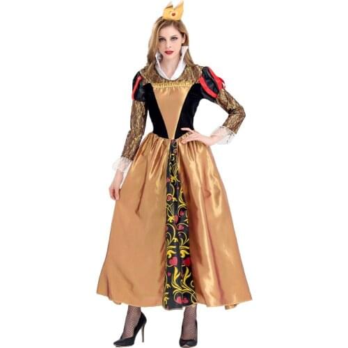 Christmas Carnival Halloween Costumes For Queen Costume Women Adult Masquerade Party Fancy Dress Cosplay