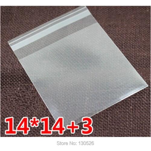 100Pcs 14x14+3cm Christmas packing bag Decoration biscuits cookies bag Festival Gifts Transparent bags Clear handmade Supplies