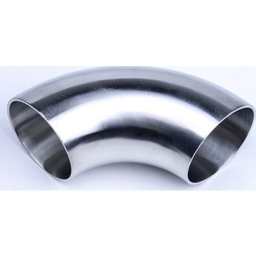 316L Stainless Steel 2-1/4" 57mm OD Sanitary Weld Elbow 90 Degree Pipe Fitting for Homebrew