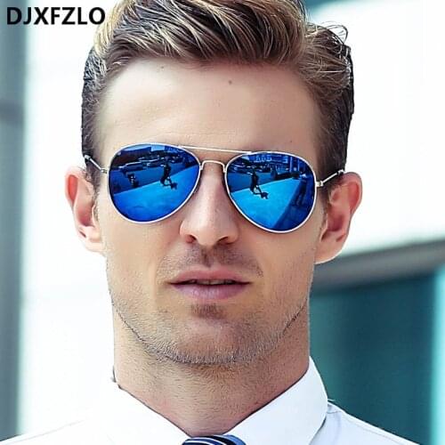 DJXFZLO Vintage Classic Sunglasses Women Men Brand Designer Mens Pilot Driving Mirror Sun Glasses Female Oculos de sol UV400