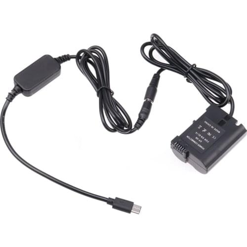 USB 3.1 Type-C To EN-EL15 Dummy Battery Adapter Plate+Type C Cable For Nikon D610 D750 Z6 Z7 D750 D780