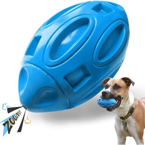 Funny Squeaky Dog Toy Rubber Puppy Chew Ball with Squeaker Wearable Bite Resistant Durable Pet Toys for Medium and Large dogs