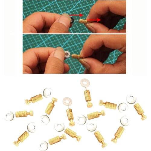 10x Leather Craft Locate Pin Holder Fixing Sewing Lock Needles