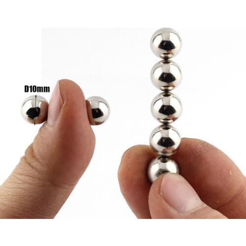 10mm Ultra Powerful Metal Orbs Vagina Clitoris Nipple Clamps Adult Game Sex Toys For Women Man Erotic Accessories BDSM Bondage