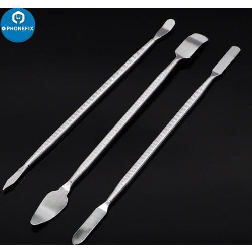 3pcs Prying Tool Metal Spudger Stainless Steel Rods Tool for Phone Opening Repair for iPhone Laptop Tablet PC Repair Hand Tools
