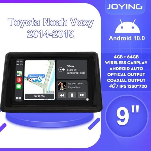 9"Auto Android 10 Car Radio Stereo 1Din Central Multimedia Player Head Unit Tape Recorder DVR 4G For Toyota Noah Voxy 2014 2019