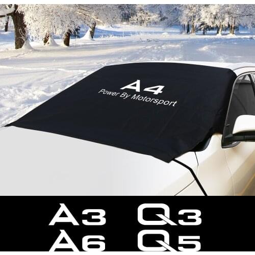 Car Windshield Snow Ice Block Waterproof Sun Shade Cover For Audi A3 8P 8V A4 B8 B6 A6 C6 C5 Q2 Q3 Q5 Q7 Q8 TT Auto Accessories