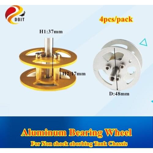 Big Bearing Wheel 4pcs/pack Metal Bearing Wheel for Robot Tank Car Chassis Track Tracked Vehicle Part DIY Toy Accessory