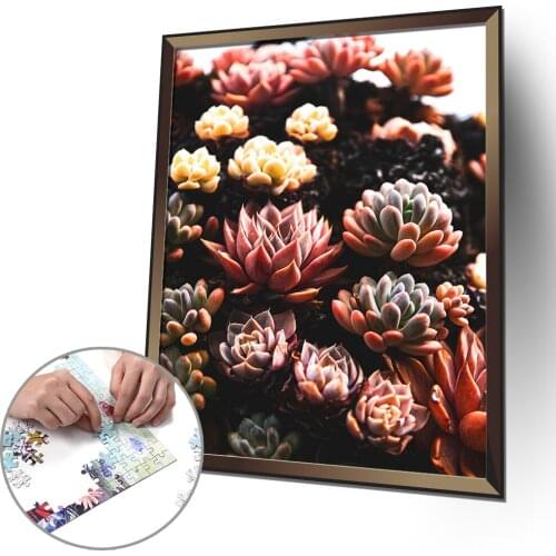 1000 Pieces Paper Jigsaw Puzzles Fleshiness Assembling Picture Stress Relief Toy Puzzle Game Interesting Toys