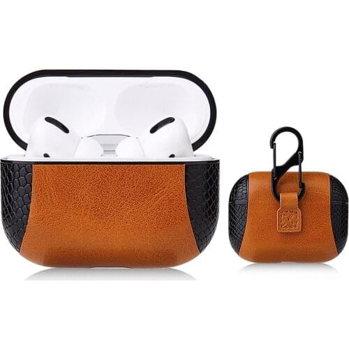 Snake Skin Case For Apple AirPods Pro Cases Bluetooth Wireless Earphone Leather Cover For AirPods 1 2 3 Air Pods Charging Fundas