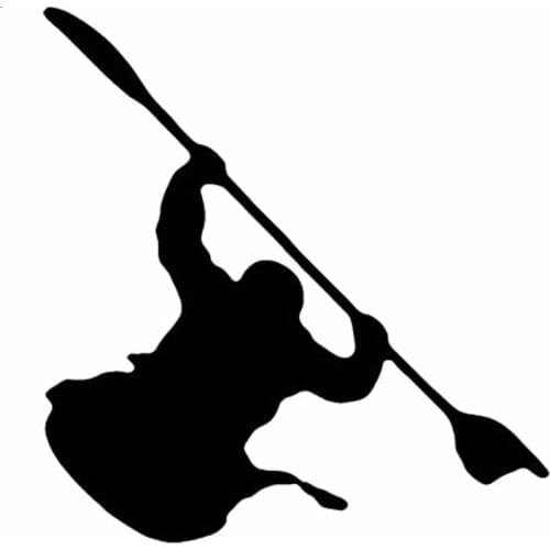 DasDecal Kayak Sport Car Sticker Decoration Personalized Decal Laptop Suitcase Truck Motorcycle Auto Accessories PVC,13cm*13cm