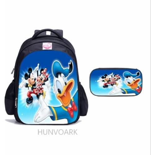 Disney Cartoon Backpack For Baby Boys Girls Minnie Mickey Mouse Children Lovely Schoolbag Kindergarten Schoolbag Kids Gift